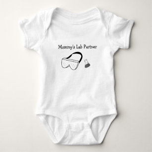 Mummy's lab partner baby bodysuit- Scientist mum Baby Bodysuit