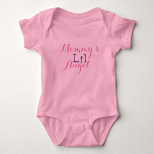 Mummy's Lil Angel Baby Girl One Piece Bodysuit