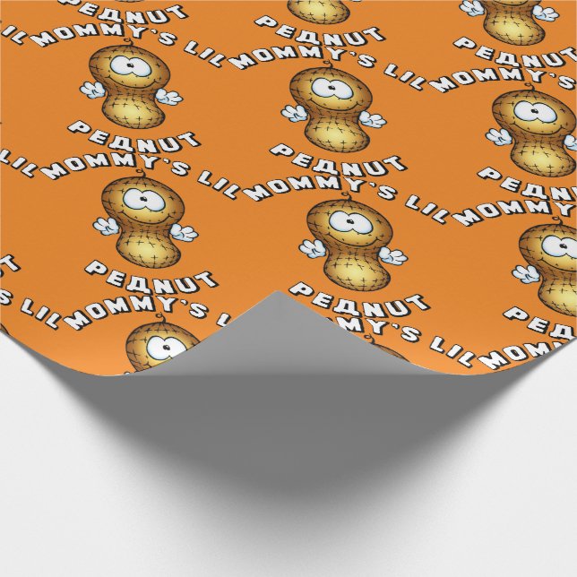 Mummy's Lil Peanut Wrapping Paper (Corner)