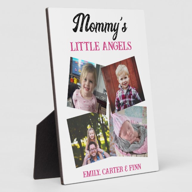 Mummy's Little Angels | Photo Gift Plaque (Side)