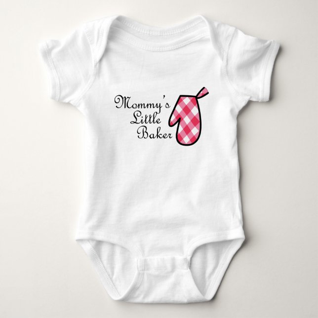 Mummy's Little Baker Baby Bodysuit (Front)