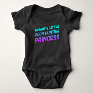 Mummy's Little Coon Hunting Princess Baby Bodysuit