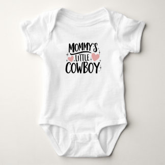 Mummy's little cowboy baby bodysuit