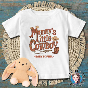 Mummy's Little Cowboy Baby T-Shirt