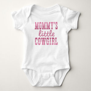 Mummy's Little Cowgirl Baby Bodysuit