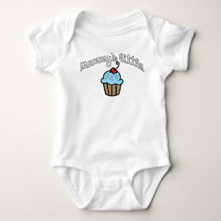 Mummy's Little Cupcake - Blue Baby Bodysuit