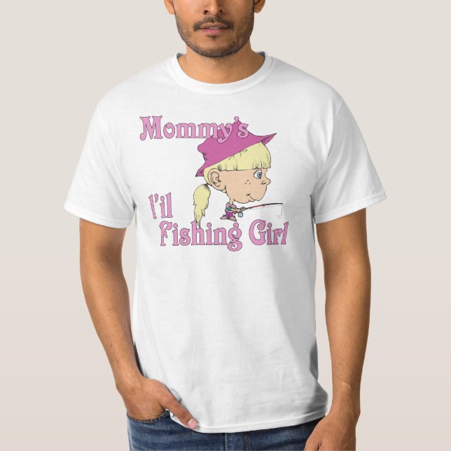 Mummy's Little Fishing Girl T-Shirt (Front)