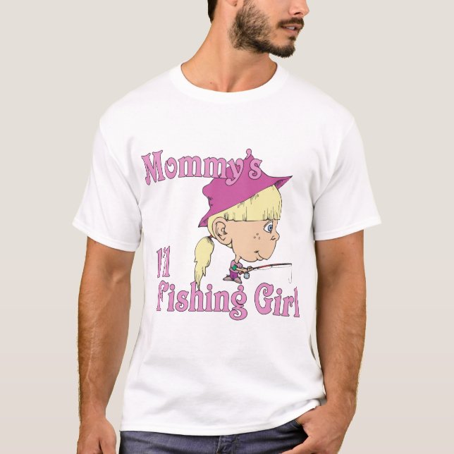 Mummy's Little Fishing Girl T-Shirt (Front)