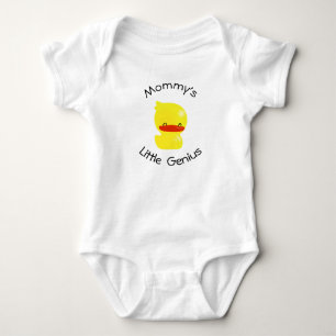 "Mummy's Little Genius" Super Cute Ducky Baby Body Bodysuit