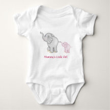 Mummy's Little Girl Elephant T-Shirt