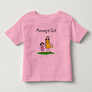 Mummy's Little Girl Family Characters Custom Shirt