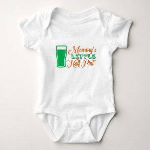 Mummy's Little Half Pint St. Patrick's Day Baby Bodysuit