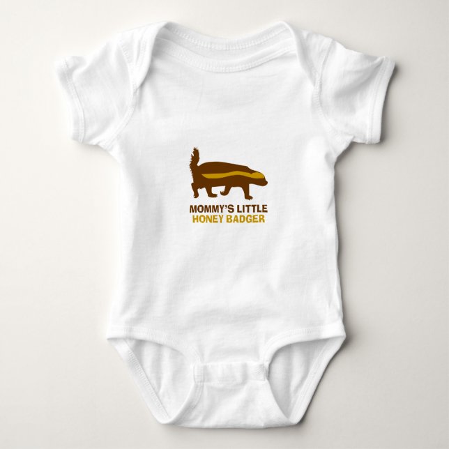 Mummy's Little Honey Badger Baby Bodysuit (Front)