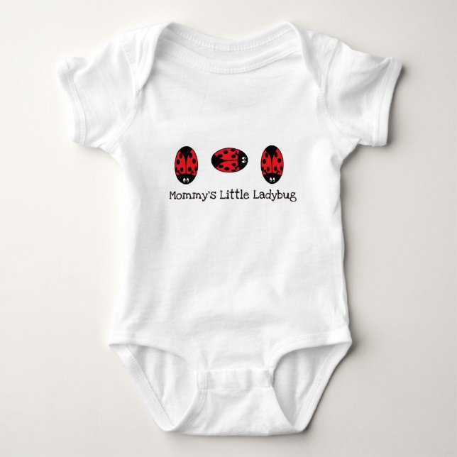 Mummy's Little Ladybug Baby Creeper Shirt (Front)
