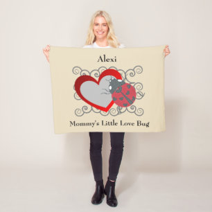 Mummy's Little Love Bug Personalised Blanket