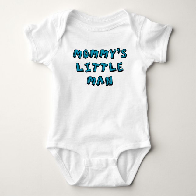 Mummy's Little Man baby   Bodysuit (Front)