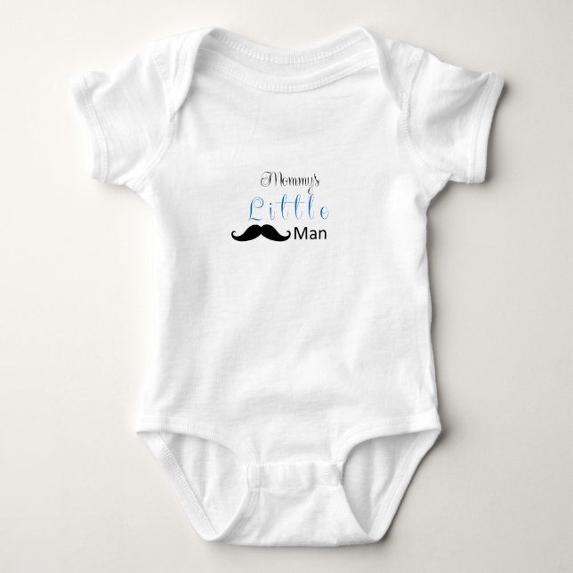 Mummy's Little Man Baby Bodysuit (Front)