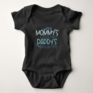 Mummy's Little Man Daddy's Best Buddy Baby Bodysuit