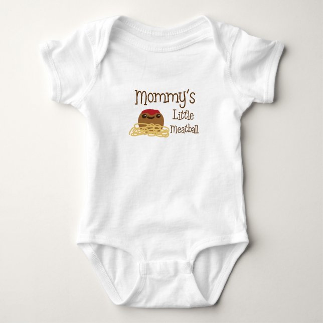 Mummy's Little Meatball Baby Bodysuit (Front)