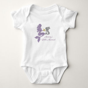 Mummy's Little Mermaid Glitter Bodysuit