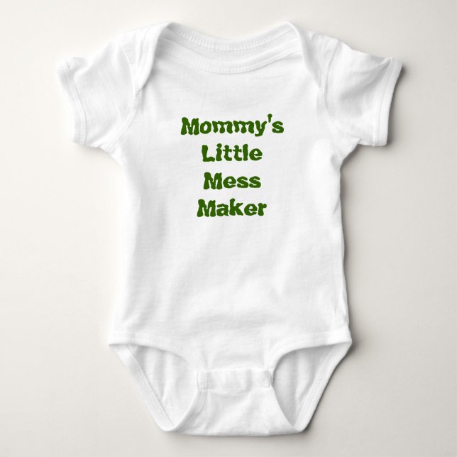 Mummy's Little Mess Maker Baby Bodysuit (Front)