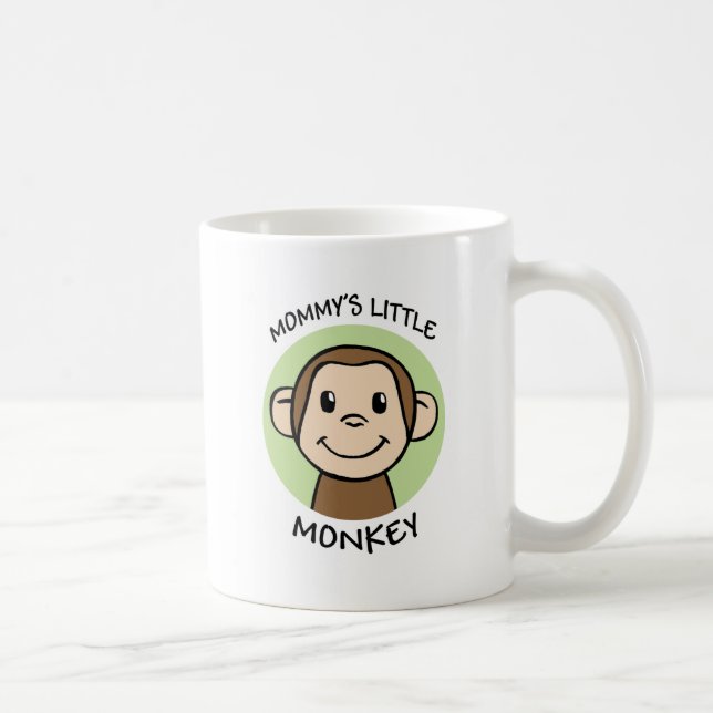 Mummy's Little Monkey Coffee Mug (Right)