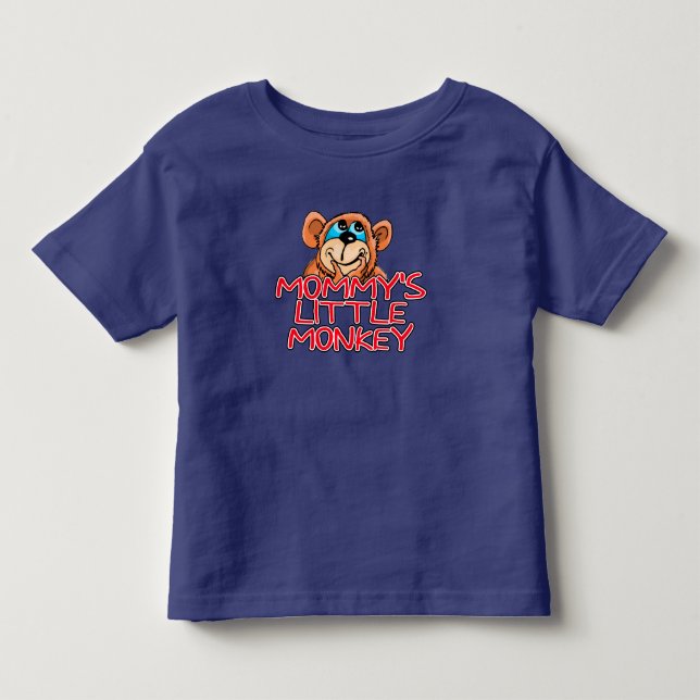 Mummy's Little Monkey Toddler T-Shirt (Front)