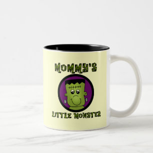 Mummy's Little Monster T-shirts and Gifts Two-Tone Coffee Mug