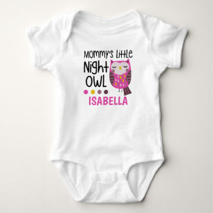 Mummy's Little Night Owl Baby Bodysuit