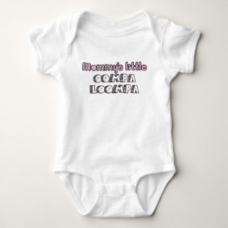 mummy's little oompa loompa pink baby bodysuit
