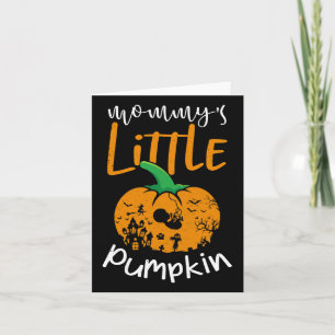 Mummy's Little Pumpkin Halloween Pregnancy Reveal Card