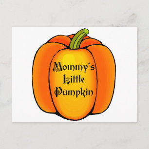 Mummy's Little Pumpkin Postcard
