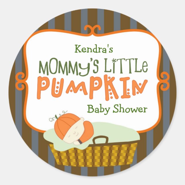 Mummy's Little Pumpkin Stickers (Front)