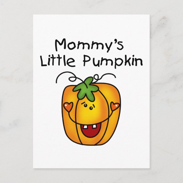Mummy's Little Pumpkin T-shirts and Gifts Postcard (Front)