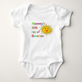 "Mummy's little ray of sunshine" baby bodysuit