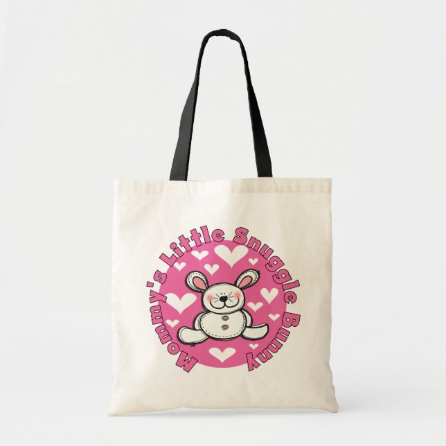 Mummy's Little Snuggle Bunny Tote Bag (Front)