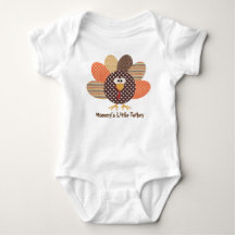 Mummy's Little Turkey Baby Shirt