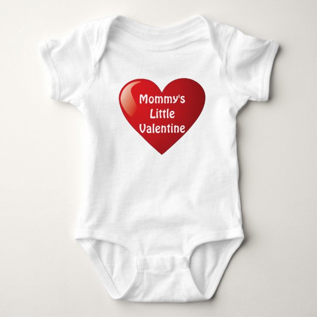 Mummy's Little Valentine Diaper Shirt (Front)