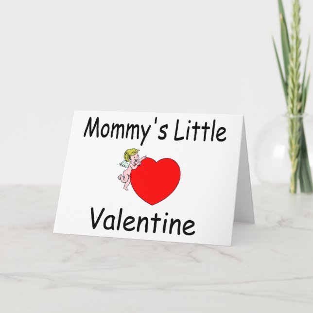 Mummy's Little Valentine Holiday Card (Front)