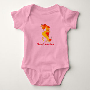 Mummy's Lucky Charm - seahorse baby bodysuit