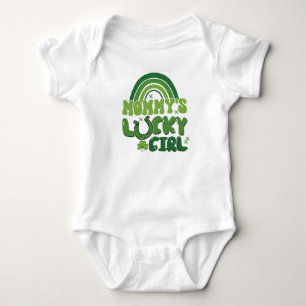 Mummy's Lucky Irish Girl Toddler Kids  Baby Bodysuit