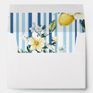 Mummy's Main Squeeze Lemon Blue Boy Baby Shower Envelope
