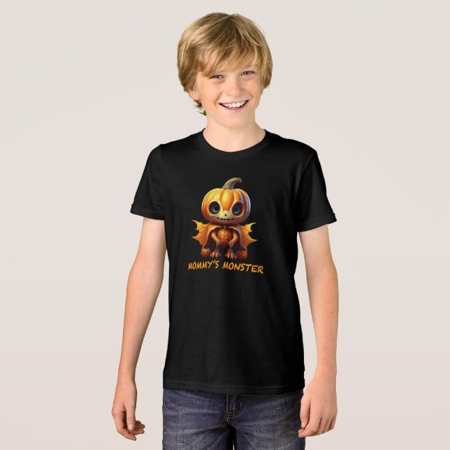 Mummy's monster Tri-Blend shirt (Front Full)