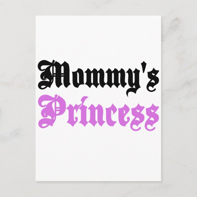 Mummy's Princess Postcard (Front)