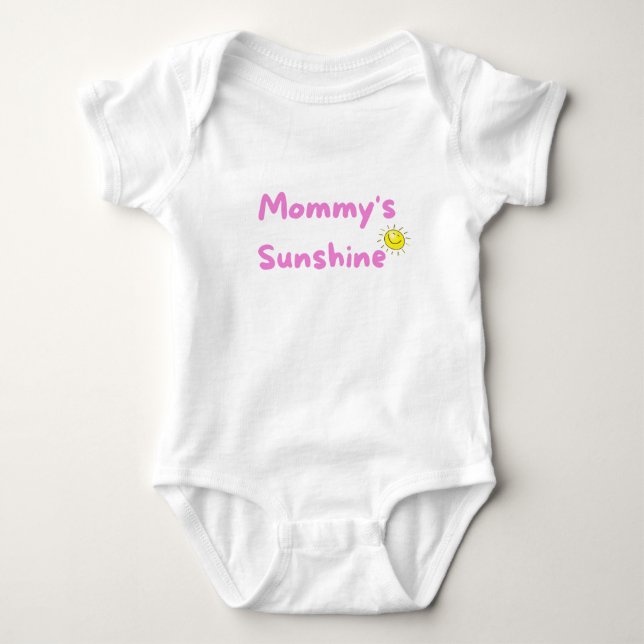 Mummy's sunshine baby bodysuit (Front)