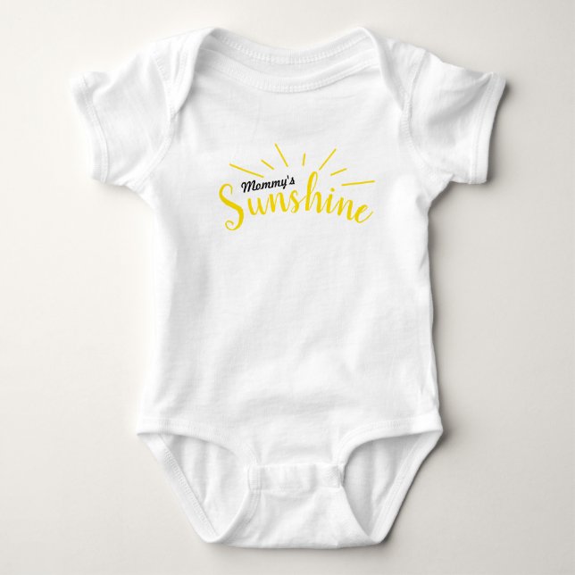 Mummy's sunshine baby bodysuit (Front)