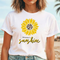 Mummy's Sunshine | Yellow Sunflower Leopard Print