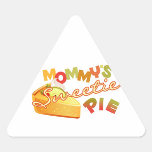 Mummy's Sweetie Pie Triangle Sticker