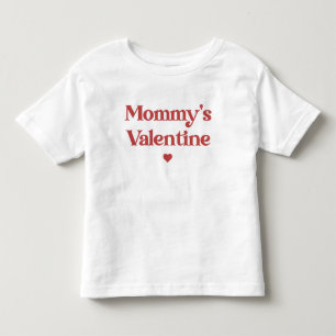 Mummy's Valentine Cute Valentine's Day Toddler T-Shirt