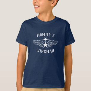 Mummy's Wingman Strike Eagle and Wings Boys T-Shirt